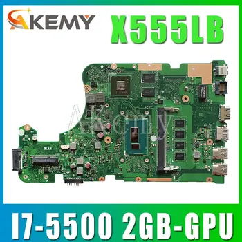 شراءEDP X555LB Mainboard X555LD REV 3.3 لـ ASUS X555LJ X555LF X555LB X555LP وحدة المعالجة المركزية للكمبيوتر المحمول 4GB-RAM I7-5500 2GB-GPU
