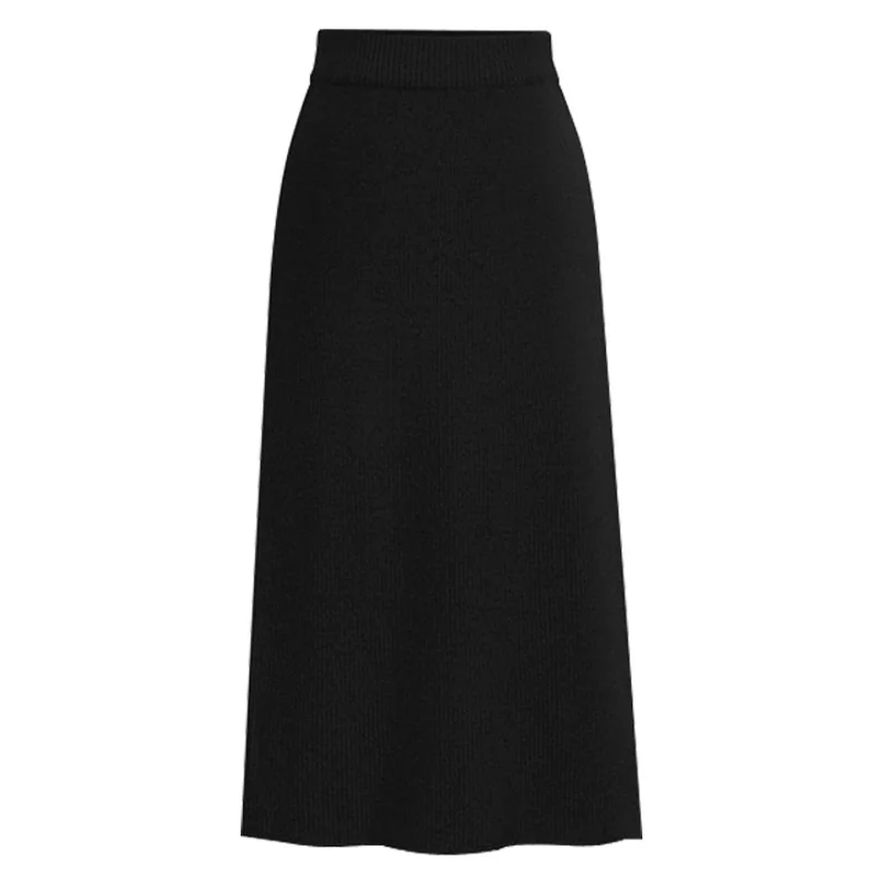 black midi skirt Knit Pencil Wool  Knitted Sweater Skirt Women Plus Size High Waist Skirts Women Split Midi Skirt 2021 New Autumn Winter brown skirt Skirts