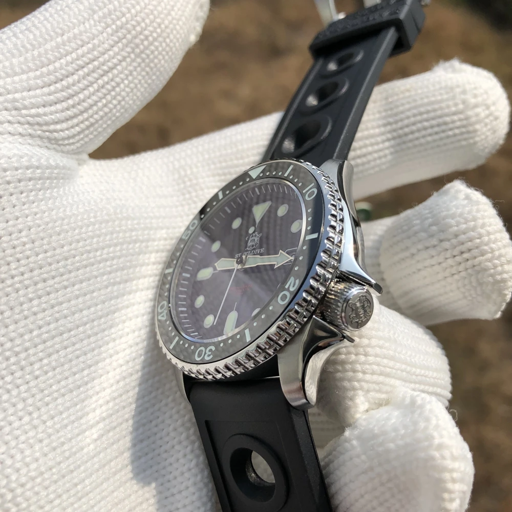Мужские автоматические водонепроницаемые часы для дайвинга Steeldive 200 м с