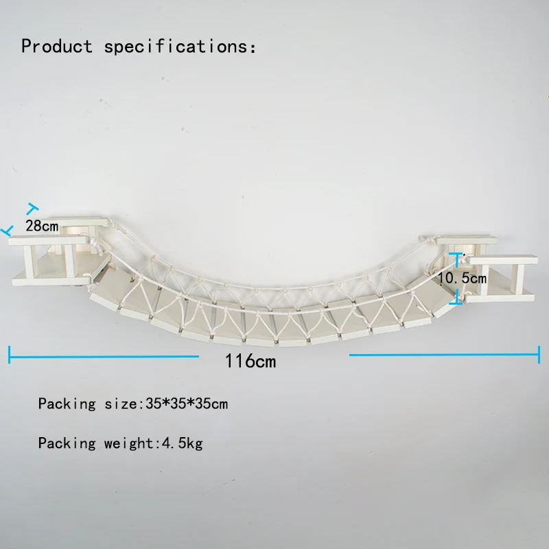Настенное крепление для кошки деревянная лестница Когтеточка столб дерево котенок скалолазание мост Lounge кровать для питомца кошки мебель для кошки прыгающая платформа