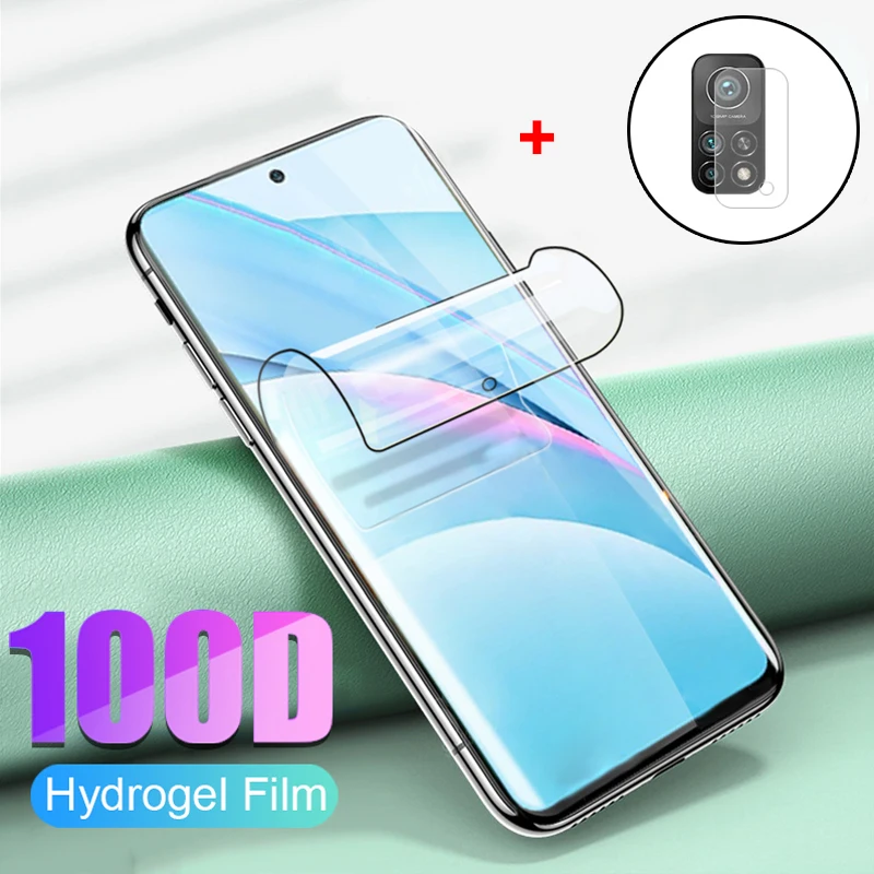 гидрогелевая пленка+стекло для камеры mi note 10 lite xiaomi 10t pro glass mi10 t защитное стекло на