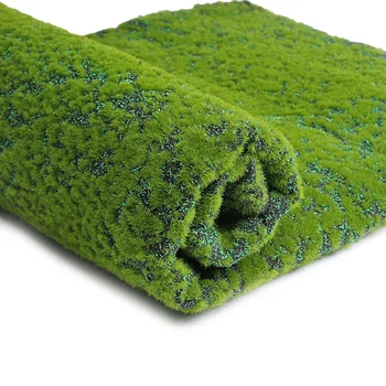 

Artificial Moss Lichen Simulation Fake Green Plants for Home Garden Patio Decoration (Red Point)