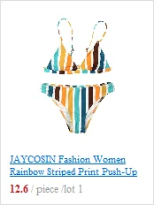 JAYCOSIN 2020 New Sexy girls Bikini Push-up Print Swimwear Women Push-up Bra Bikini Set Swimsuit Beach Bathing Swimwear 13#10 