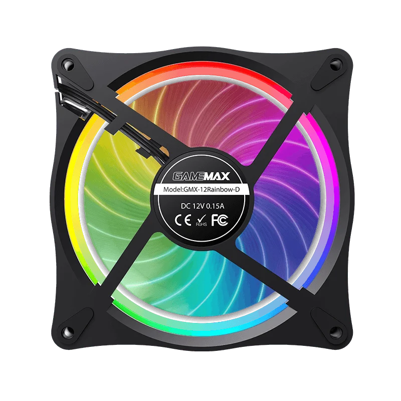 GameMax RL300 RGB PC Вентилятор 120 мм ATX Чехол радиатор регулируемый светодиодный ARGB тихий