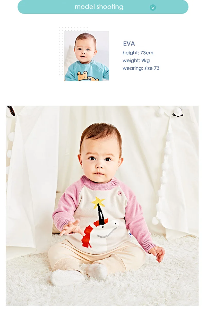 Хлопковый свитер для малышей, осенне-зимняя модная одежда с рисунком для новорожденных девочек, милый свитер для маленьких мальчиков, топ для 6, 9, 1, 2 лет