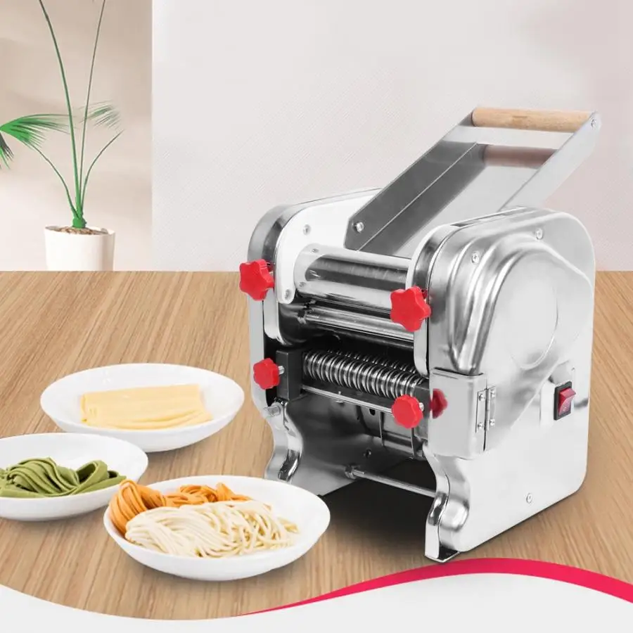 500W 220V Electric Pasta Maker Stainless Steel Noodles Roller Machine