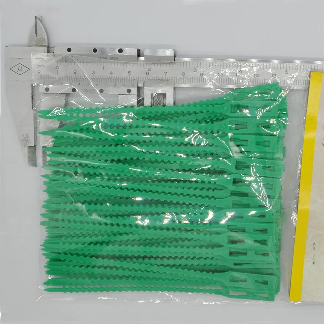 50/100 Darabos Újrafelhasználható Kertészeti Kábelkötegek Növényi Tartó Cserjék Rögzítő Fa Zárolása Állítható Műanyag Szerszámok - Image 6