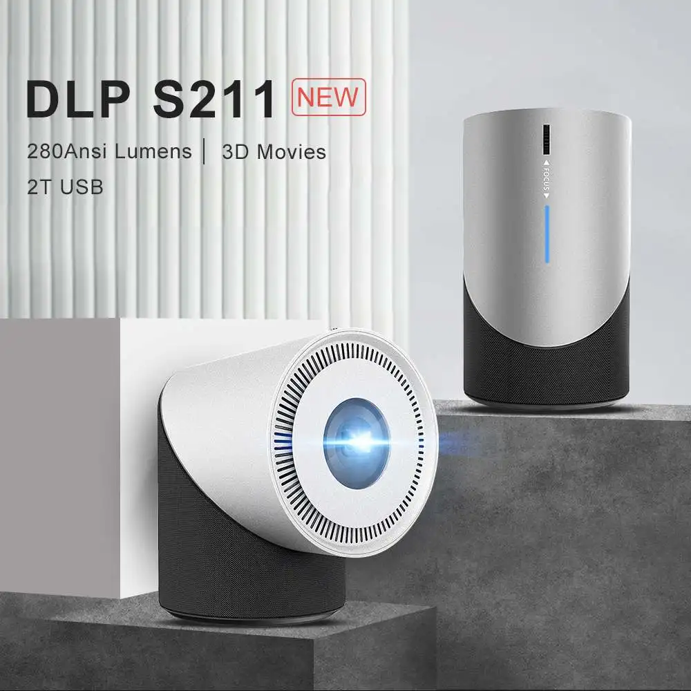 Thundeal Мини проектор DLP карманный и портативный HD яркость 280Ansi Андроид IOS Смартфон
