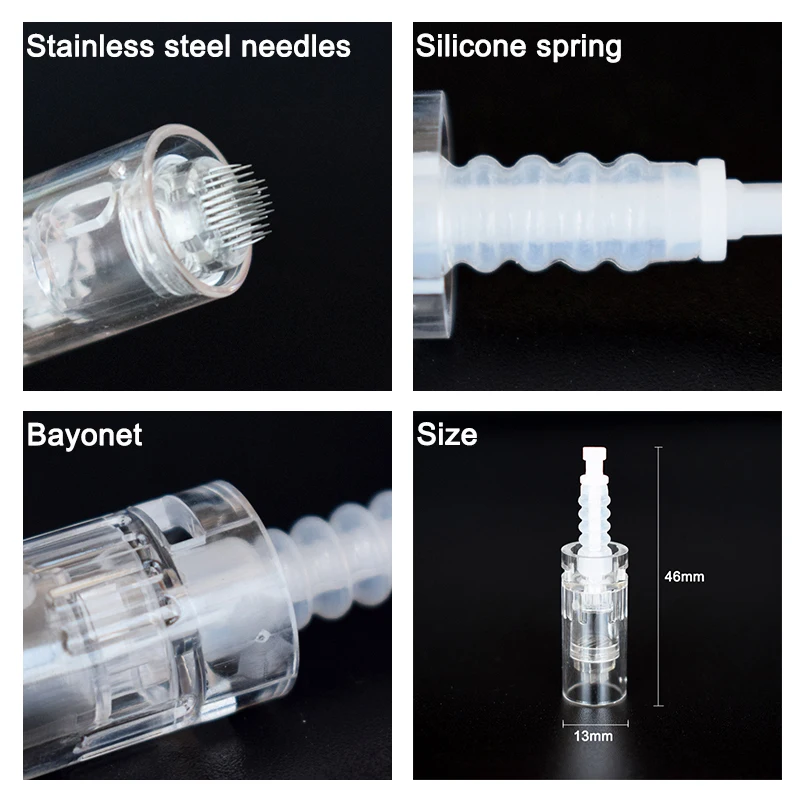 10/50 шт Электрические МЫМ дермы стилус 12-pin-картридж Косметика микроигл профессиональная игла для татуировок советы для M7/M5/MYM