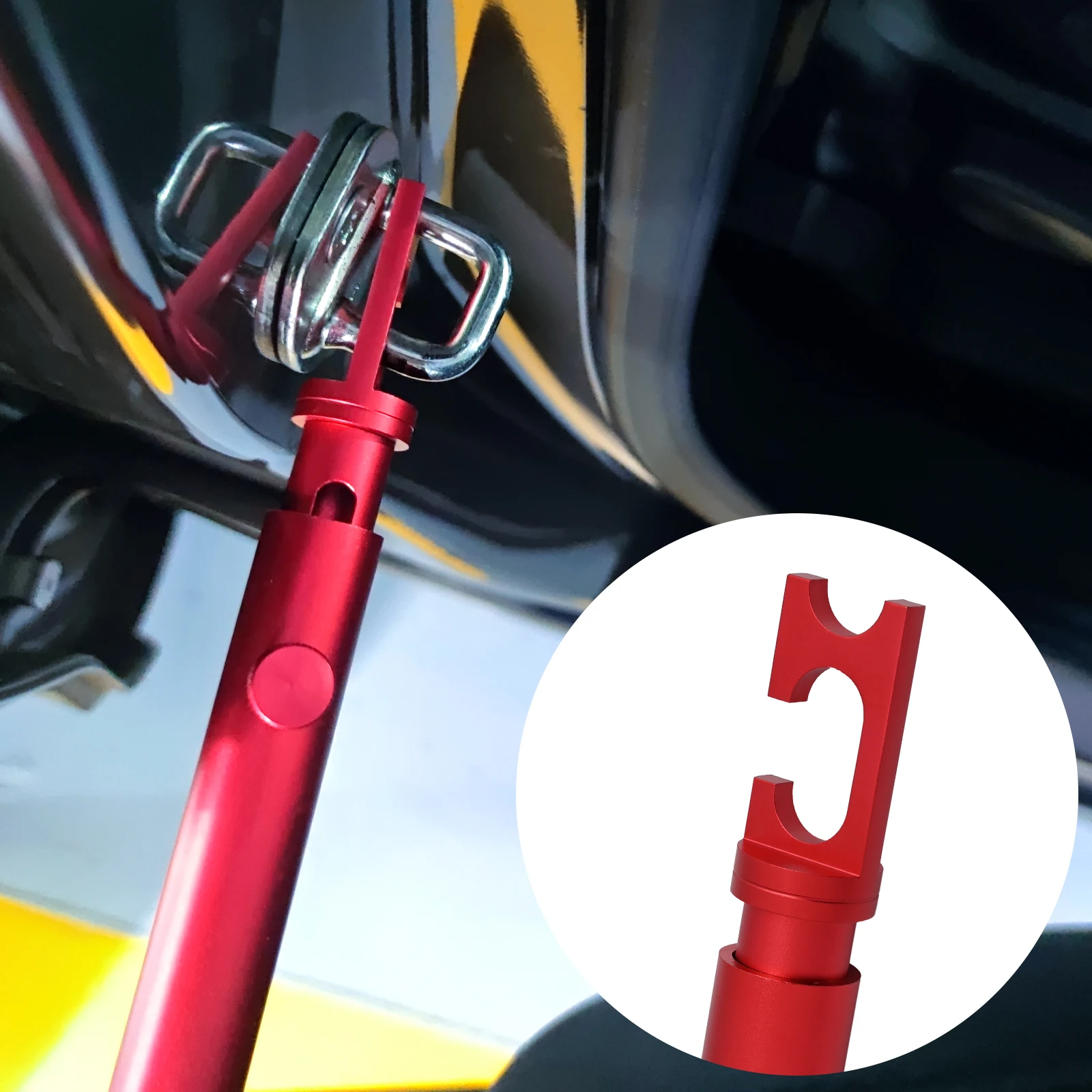 EHDIS Double-End Support Stick Holding Tool for Car Door Wrapping Polishing Retractable 32-48cm Vehicle Trunk Open Fix Hook Bar