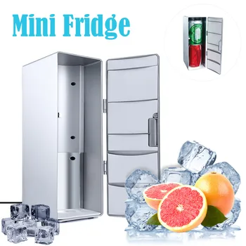 

MIni Portable USB Desktop Mini Refrigerator Beverage Cooler Freezer Fridge Refrigerator Automoble Mini fridge Refrigerators#50