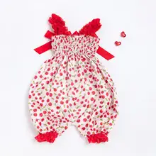 Kuulee/Детский комбинезон для девочек; сиамский комбинезон; штаны на подтяжках с бантом; Модные шаровары с аксессуарами для волос