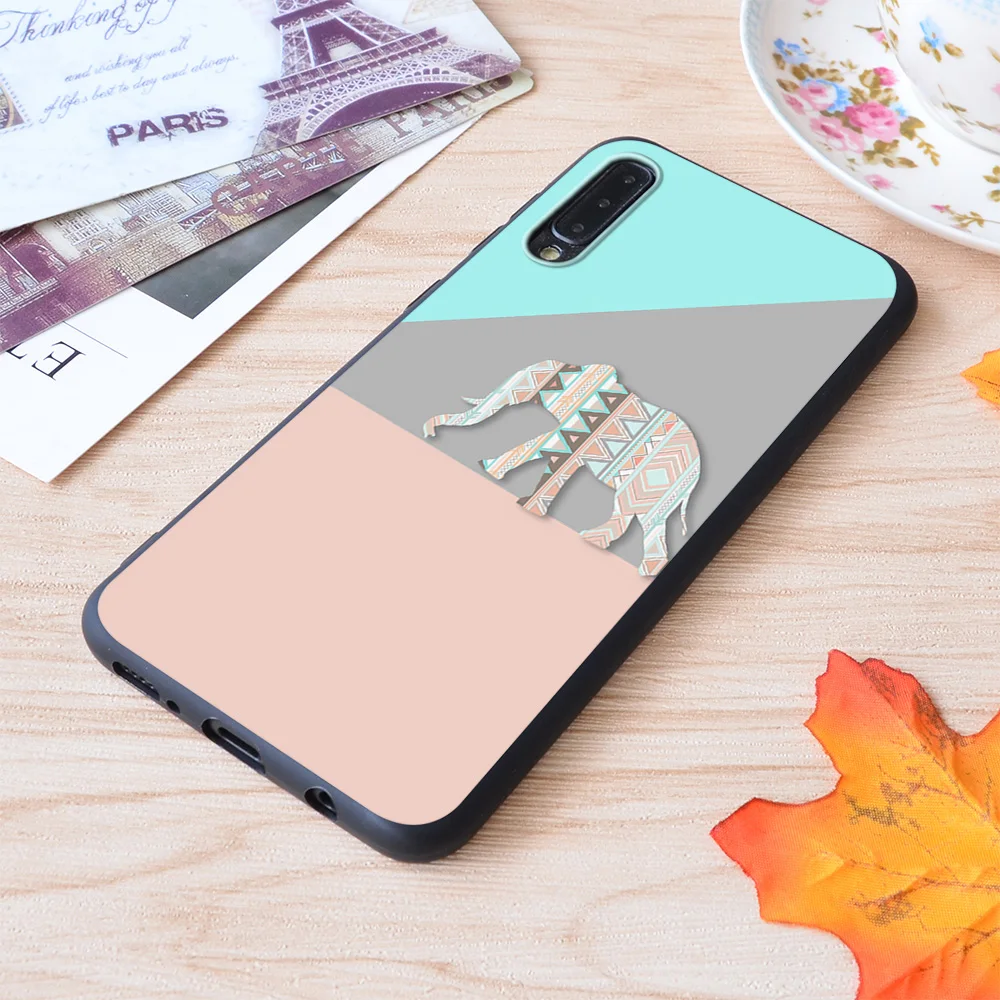 

Cute Elephant Print Soft Silicone Matt Case For Samsung Galaxy S Note and Galaxy A