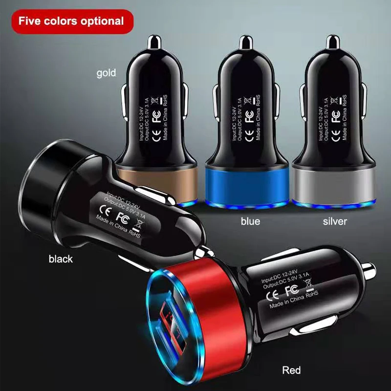 Ed дисплей USB Автомобильное зарядное устройство для iPhone 11 pro maxX XS XR SE 5s 6S 8 7Plus быстрое зарядное устройство для телефона для Xiao mi 9t pro mi 9 se 9 lite