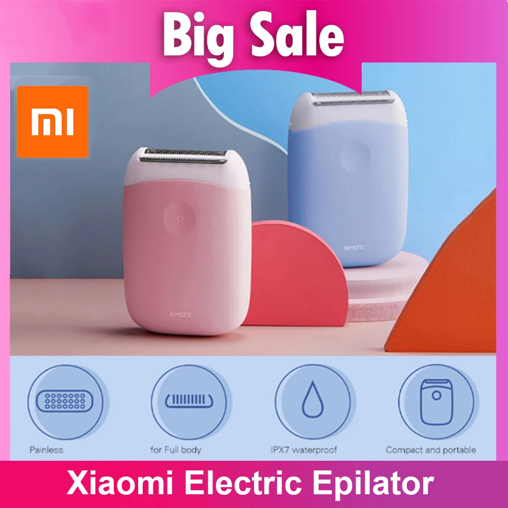 Xiaomi Smate ST L36 Электрический эпилятор триммер для удаления волос Женская перезаряжаемая через USB мини
