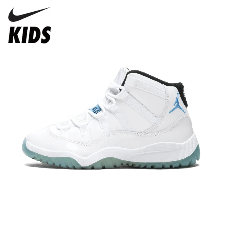 Nike Air Jordan XI оригинальная детская обувь удобная кожаная детская обувь для бега легкие спортивные кроссовки#378039-117