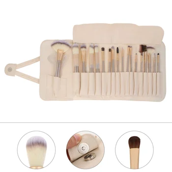 

18Pcs Brush Durable Soft Cosmetics Comfortable Professional Useful Face Eyelash Brush Foundation Brush Powder Brushes Makeup Bru