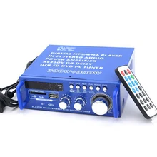220 В мини аудио усилитель мощности BT цифровой аудиоприемник AMP слот USB SD MP3 плеер FM радио ЖК-дисплей двухканальный 300 Вт+ 300 Вт
