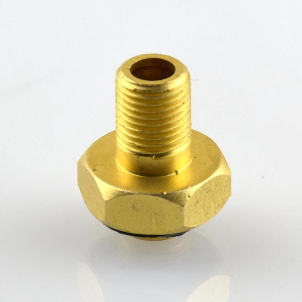 Internal Tire Bore Valve Reducer Adapter Connector High Performance Brass+Rubber