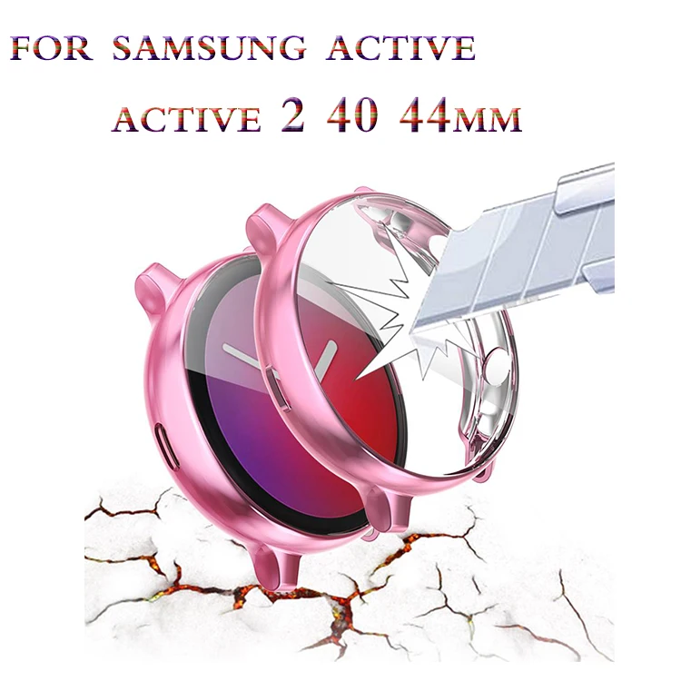 samsung galaxy watch active 2 Screen Protector case for Ultra-thin Soft silicone full Protection cover for Galaxy Active 40/44mm
