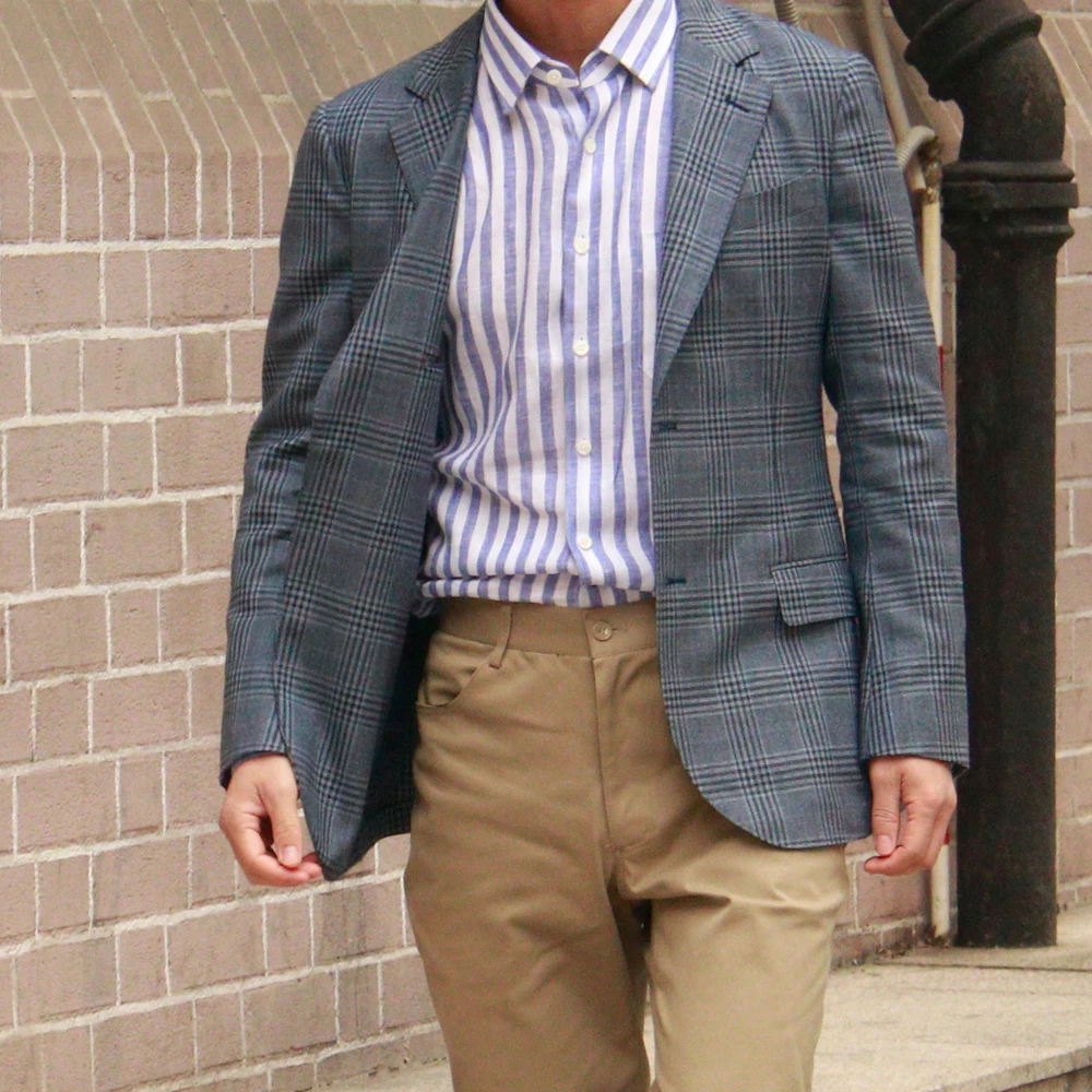 Luxury Virgin Wool Unstructured Jacket Custom Made Jacket Tailor Made Suit Jacket Tailored Blazer Unlined Casual Soft Shoulder