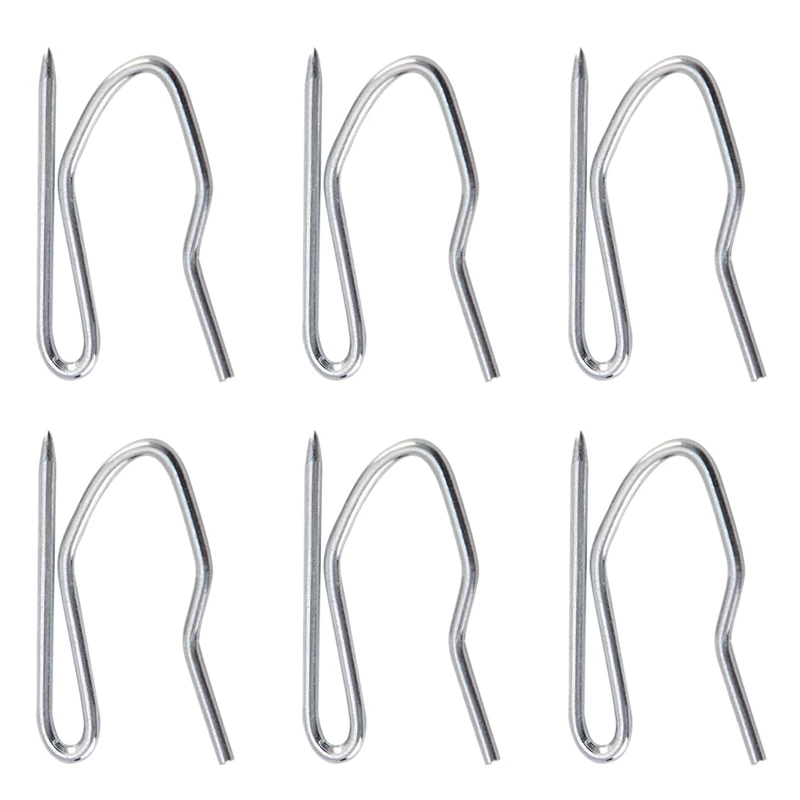 120 Pack Metal Curtain Hooks Drapery Hook Pins with Clear Box 3 by 2.4 cm for Window Curtain Antique Brass Door Curtain and Shower Curtain 