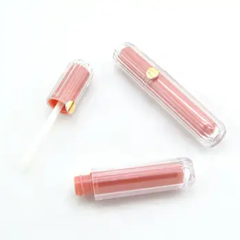 

4ml Embedded Pink Round Empty Lip Gloss Tube Plastic Lipstick Bottles Cosmetic Packaging Containers Wholesale Dropshipping