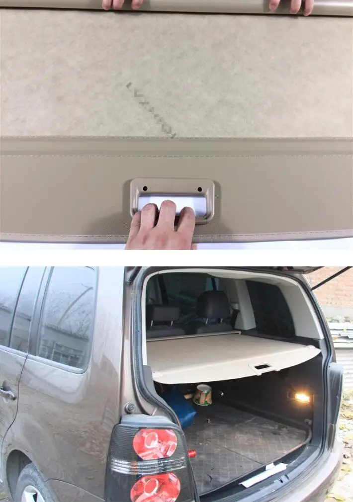 Защитный чехол для заднего багажника для Volkswagen VW TOURAN 2006- высокое качество авто аксессуары черный бежевый серый
