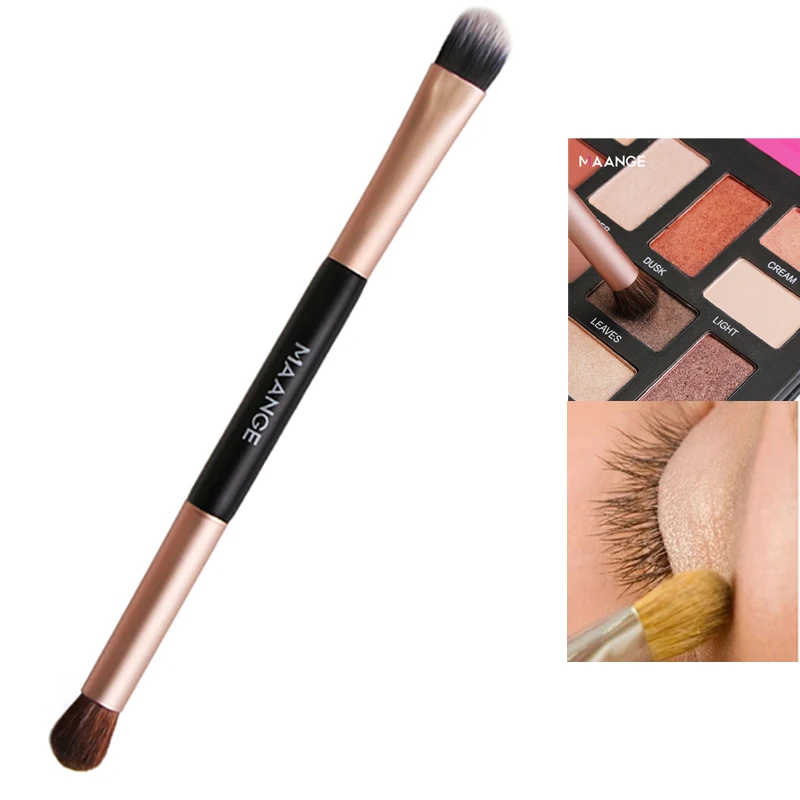 

Wood Bristle Double-Head Eye Shadow Brush Soft Bristles Easy To Apply Eyeshadow Brushes Cosmetics Beauty Tools Makeup Gift