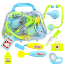 Детские ролевые игры, игрушки доктора, детский пластиковый медицинский набор, имитационный медицинский сундук, набор для детей, развивающие наборы