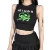 Sexy Punk Goth Crop Tops Women s Summer Skull Print Vest Top Black White Fashion Round Neck Sleeveless Slim Tank Top Mujer