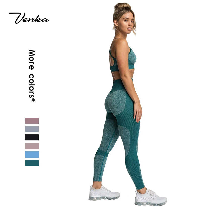 Горячая Распродажа Amazon Женская одежда для фитнеса Бесшовные штаны йоги