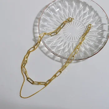 

Non-Mainstream Design Double-Layer Chain Necklace Women's Clavicle Chain All-match Necklace