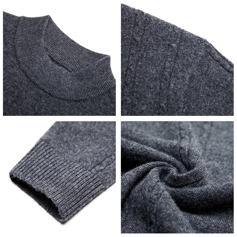 COODRONY Brand Pure Merino Wool Turtleneck Sweater Men Autumn Winter Thick Warm Cashmere Pullover Men Sweaters Pull Homme 93025 COODRONY Brand Pure Merino Wool Turtleneck Sweater Men Autumn Winter Thick Warm Cashmere Pullover Men Sweaters Pull Homme 93025