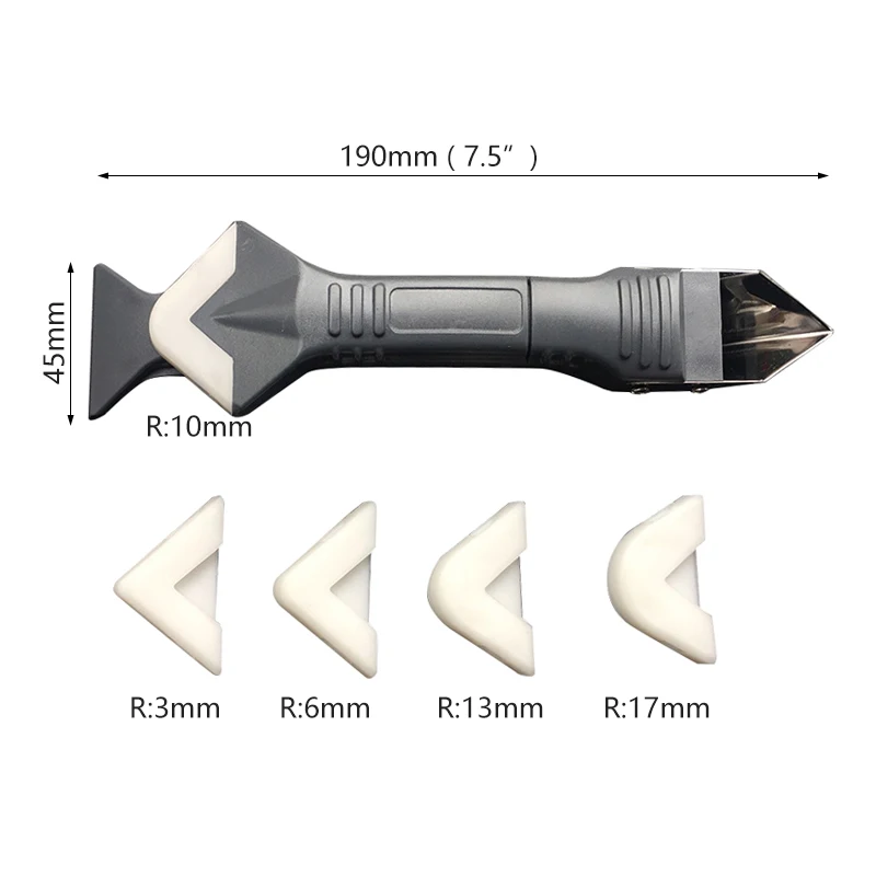Инструмент для удаления колышек герметик гладкая отделка очистка пластмассовая решетка набор Комбинированный силиконовый скребок