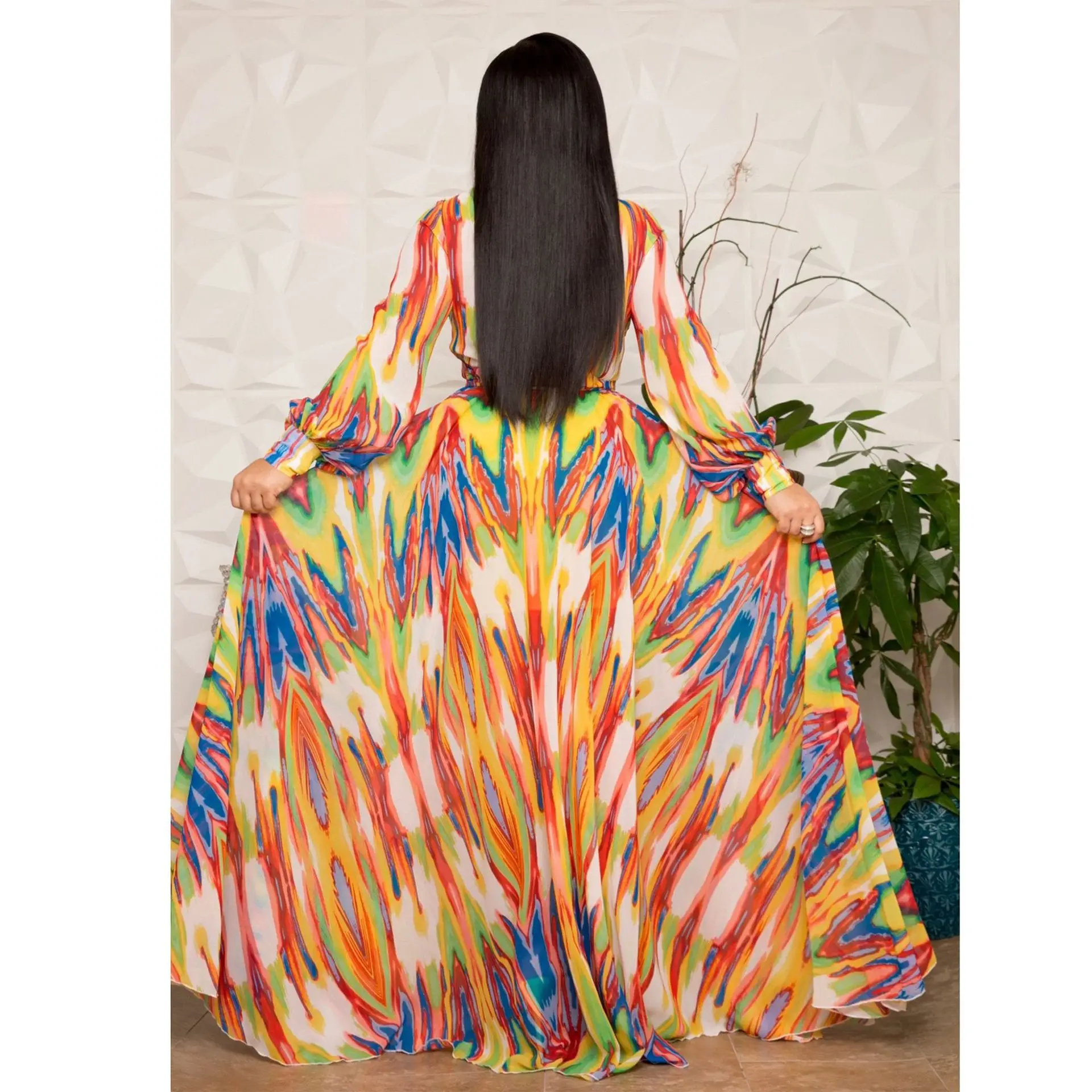 S-5XL большого размера в африканском стиле платья для женщин халат свободное платье Дашики цветочный принт леди Африка одежда платье для женщин