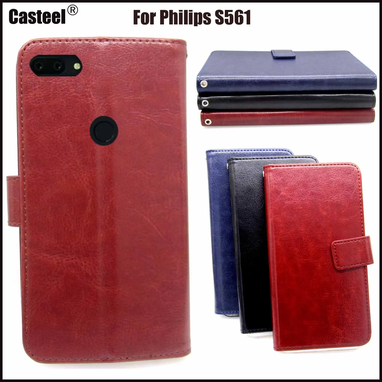 

Casteel Classic Flight Series high quality PU skin leather case For Philips S561 Case Cover