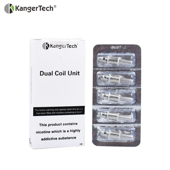 

10pcs/lot Original Kanger dual coils for Aero Mega Protank 3 EMOW Genitank atomizer 1.0ohm 1.2 coil Kangertech E-cigarette