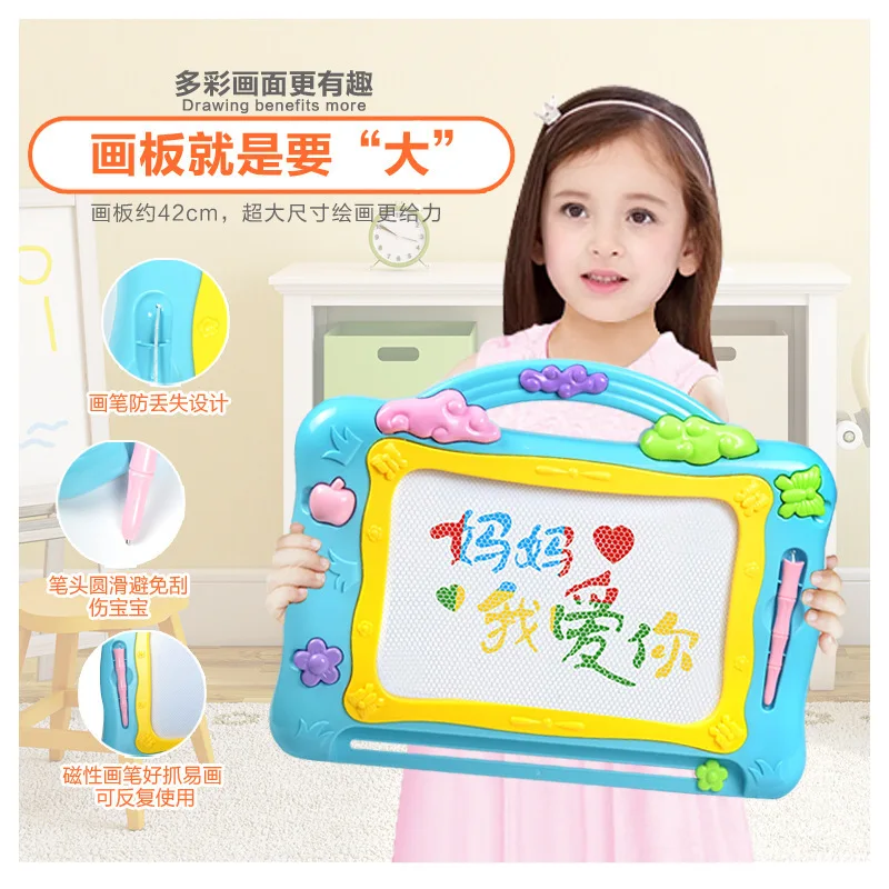 

Large Size Children ENLIGHTEN Magnetic Rainbow Drawing Board DIY Painted Graffiti Writing Board Color Early Childhood Educationa