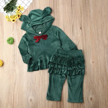 

Autumn Toddler Baby Girl Clothes Sweatshirt Tops Pants Infant Outfits Sets Tracksuit