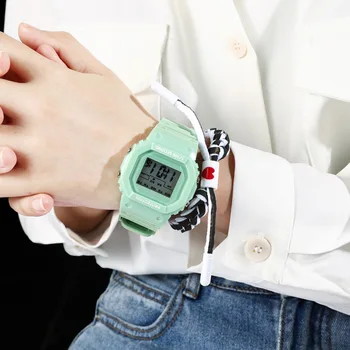 

New Students Waterproof Watch Girls Boys LED Electronic Sports Watch Watch Children Wristwatches Alarm Clock Hour Date C296