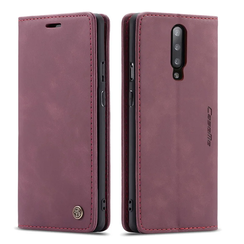 Магнитный кожаный чехол книжка с бумажником для Redmi Note 8 Pro держателем карт полным