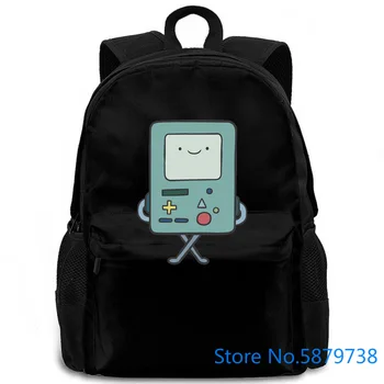 

CARTOON NETWORK ADVENTURE TIME BMO MENS SM TO New Hot Printing Solid Color women men backpack laptop travel school adult