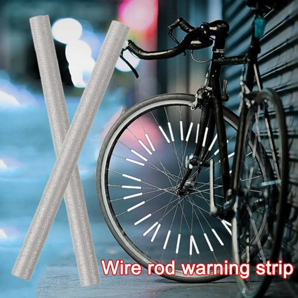 

12pcs / bag Bicycle Spoke Wheel Rim Bike Mount Warning Light Tube Safety Reflective Strip DIY Reflective Bicycle Tubes