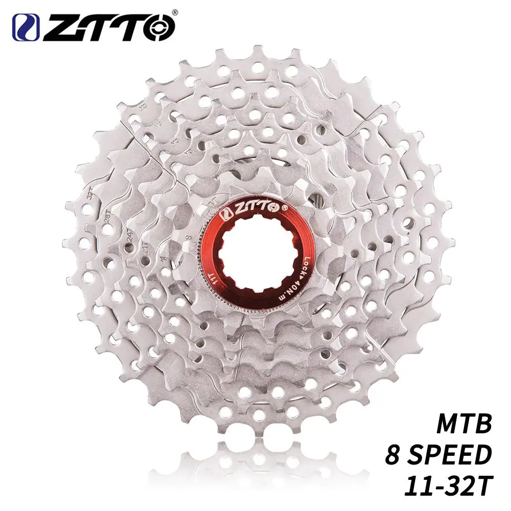 ZTTO 8 скоростей 11-32T MTB велосипедный кассета горный велосипед стальной 8s 8v K7 маховик свободного хода Аксессуары для велосипеда