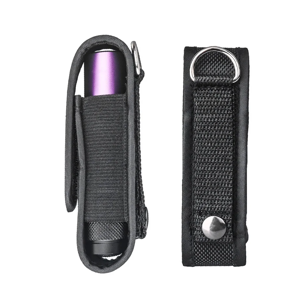 Tactical Flashlight Pouch Molle Led Torch Holster Nylon Combat