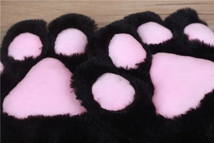 Freee COS аниме коготь перчатки горничной Женщина-кошка Лолита Мягкая Милая кошачья лапа перчатки