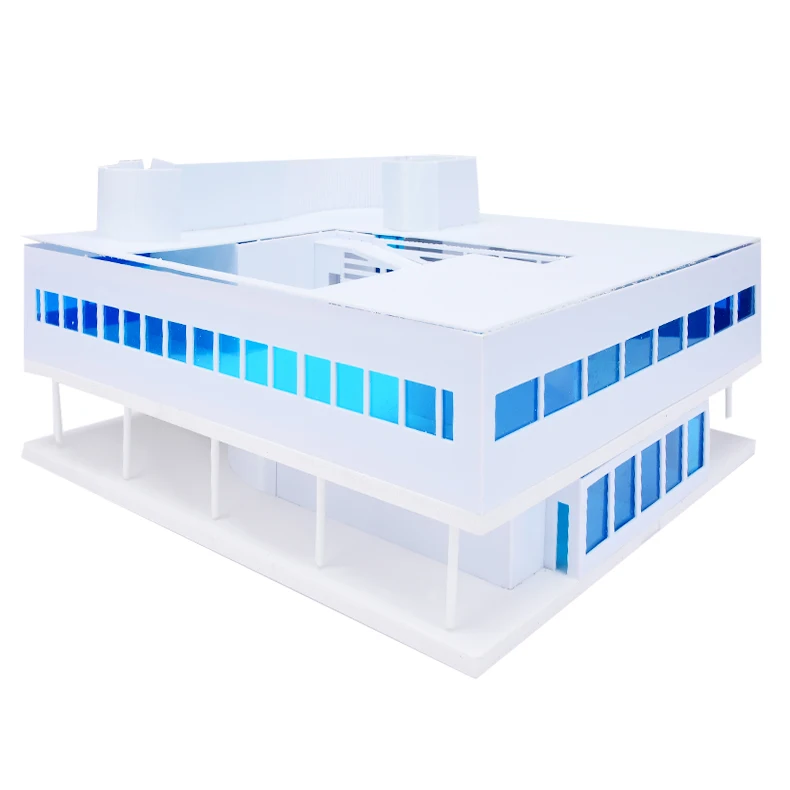 1/100 весы DIY Le Corbusier вилла модель ABS строительные материалы развивающие игрушки