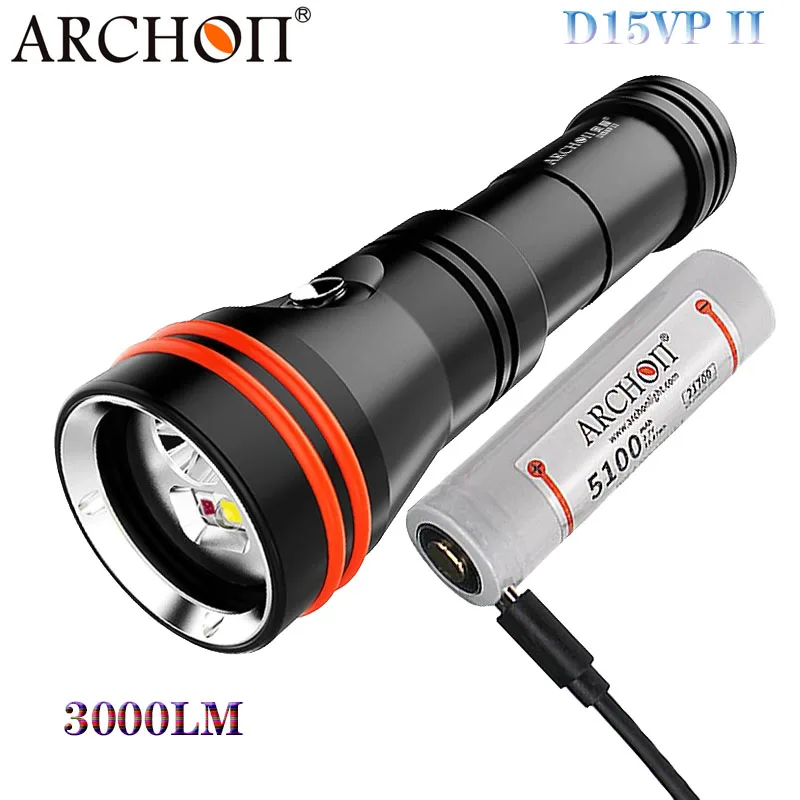 

ARCHON D15VP II W21VP II погружения видео светильник 3 цвета 3000LM погружения HD видео заполняющая вспышка светильник с 21700 Тип Type-c usb для зарядки аккумулятора
