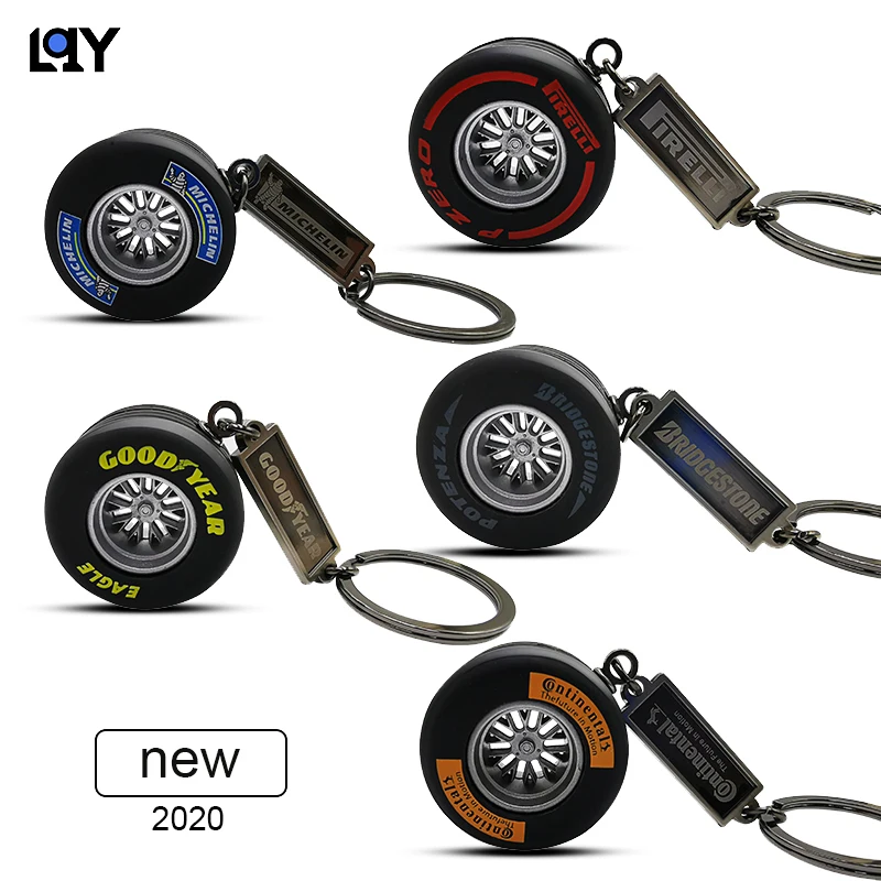 Lowered Keychain Keyring Interior-Accessories Business-Tire Creative Car LQY New XyN8r6LLV